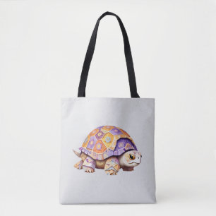 Schildkröte spielerisch Adorable Fun Tier farbenfr Tasche