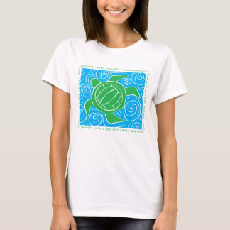 Schildkröte-Strand-Volleyball T-Shirt