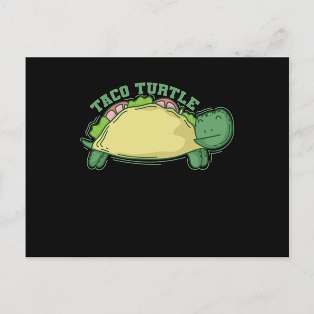 Schildkröte Taco Turtle Postkarte (Vorderseite)