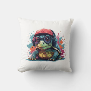 Schildkröte Tier Kunst Ich cool süße Schildkröte K Kissen