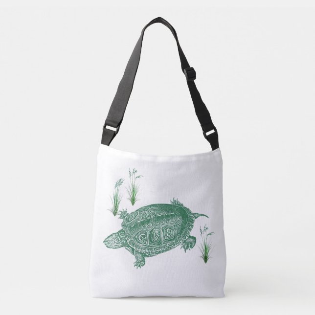 Schildkröte Tragetaschen Mit Langen Trägern (Vorderseite)