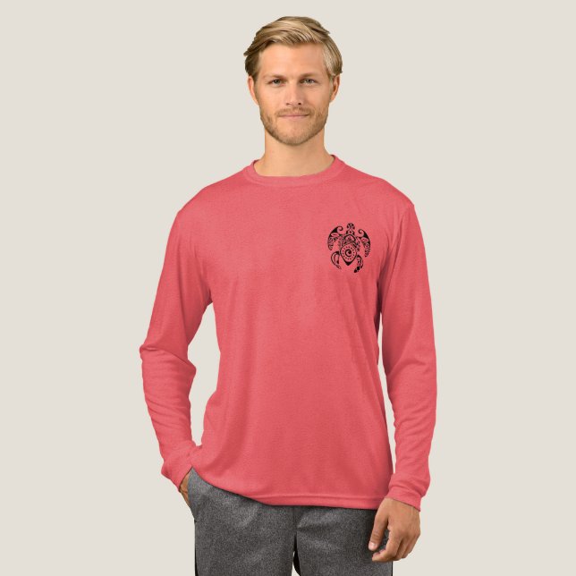 Schildkröte Tri-Blend Shirt (Volle Vorderseite)