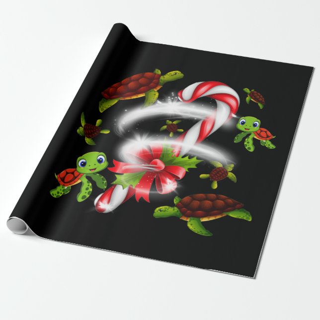 Schildkröte| Türkische Süßigkeiten Weihnachten Geschenkpapier (Ungerollt)