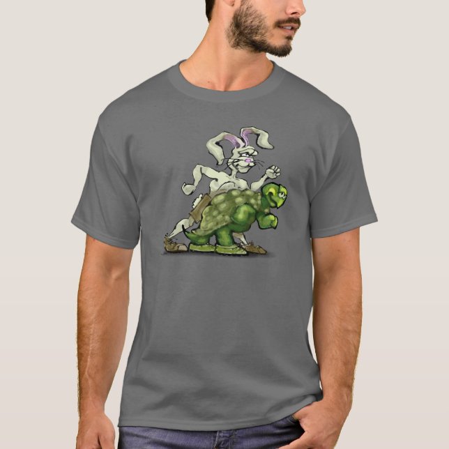 Schildkröte und die Hasen T-Shirt (Vorderseite)