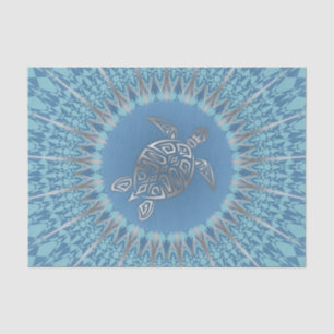 Schildkröte und Mandala Seidenpapier
