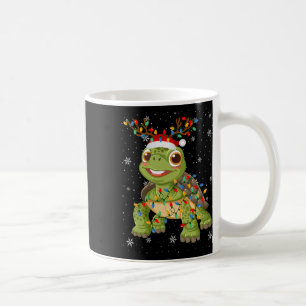 Schildkröte Weihnachtsmannmütze Ugly Christmas Tre Kaffeetasse