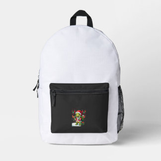 Schildkröte Xmas Lichter Hässlicher Santa Schildkr Bedruckter Rucksack