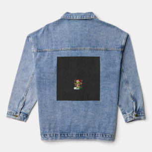 Schildkröte Xmas Lichter Hässlicher Santa Schildkr Jeansjacke