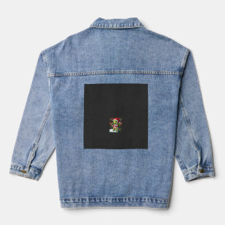 Schildkröte Xmas Lichter Hässlicher Santa Schildkr Jeansjacke