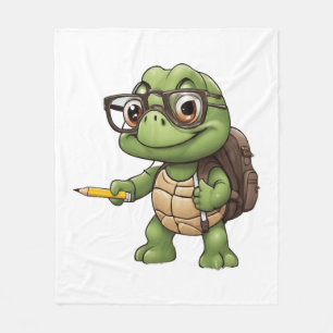 Schildkröte zurück zur Schule Fleecedecke