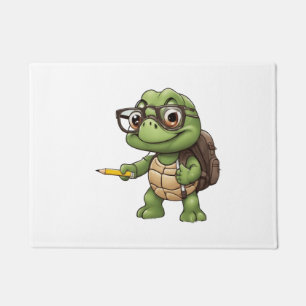 Schildkröte zurück zur Schule Fußmatte