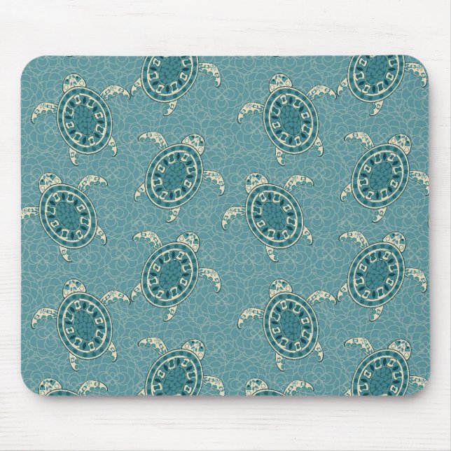 Schildkrötehintergrund Mousepad (Vorne)