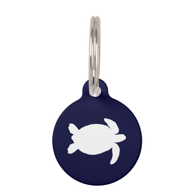 Schildkröten aus Blauem und Weißem Meer Haustiermarke (Vorderseite)