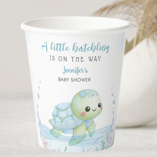 Schildkröten-Babyshower-Papierbecher für Jungen Pappbecher