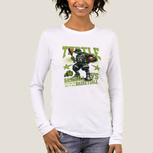 Schildkröten Basketballspiel Tri-Blend Shirt