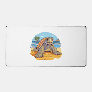 Schildkröten-Carton-Strand Schreibtischunterlage