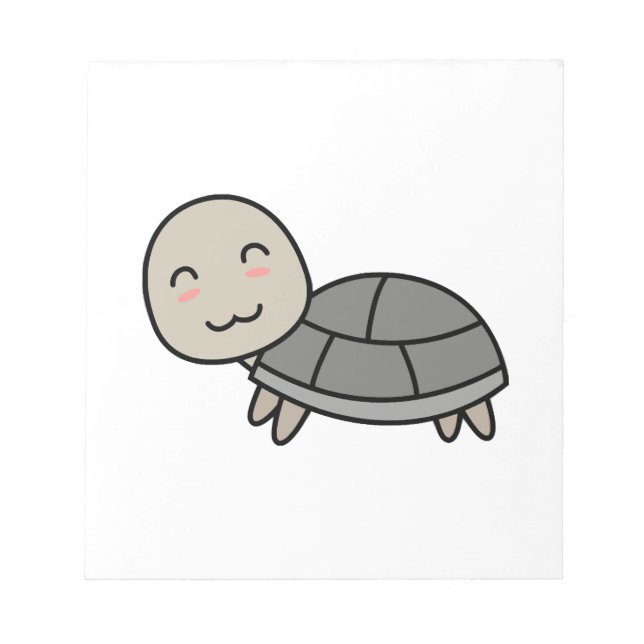 Schildkröten-Comic-Tier Notizblock (Vorderseite)