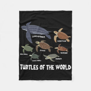 Schildkröten der Welt feiern Diversity Tortoise Fleecedecke