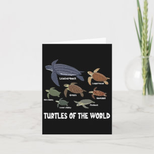 Schildkröten der Welt feiern Diversity Tortoise Karte