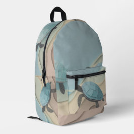 Schildkröten-Design-Rucksack Bedruckter Rucksack