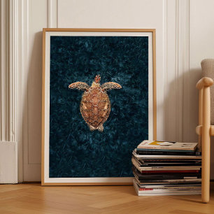 Schildkröten Druck Meeresschildkröte Poster Meer D