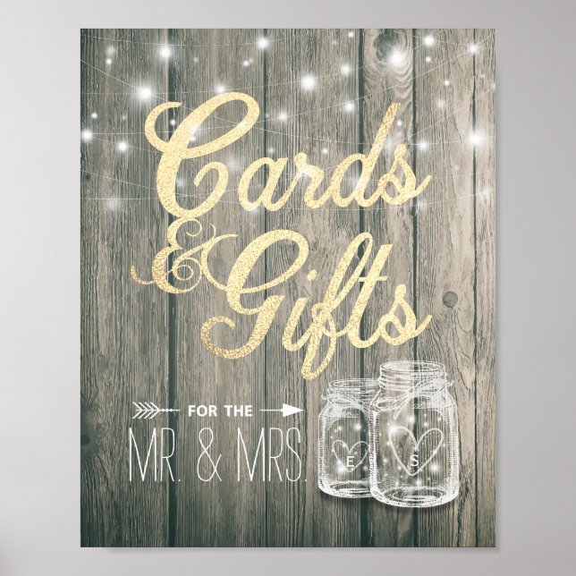 Schildkröten für Hochzeiten und Geschenke Rustikal Poster (Vorne)