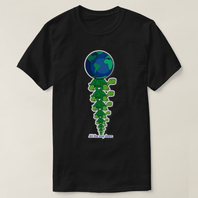 Schildkröten ganz nach unten T-Shirt (Design vorne)
