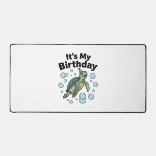 Schildkröten-Geburtstags-Shirt-Design_1 Schreibtischunterlage