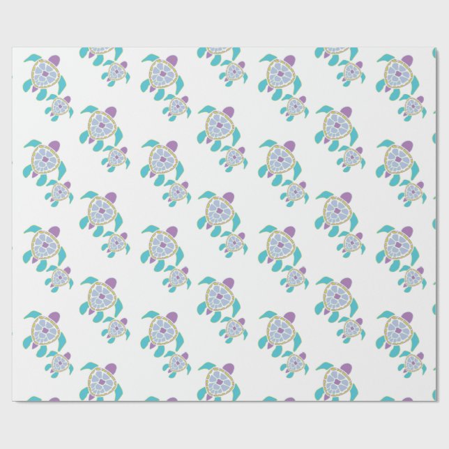 Schildkröten-Geschenkpapier Geschenkpapier (Flach)