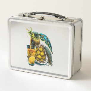 Schildkröten-Hawaiianschildkröten Ananas Aloha Metall Brotdose
