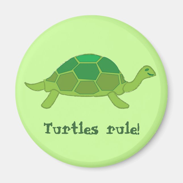 Schildkröten herrschen! magnet (Vorne)