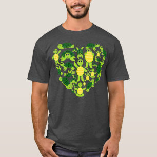 Schildkröten Herz Lieben Sea Schildkröten Geschenk T-Shirt