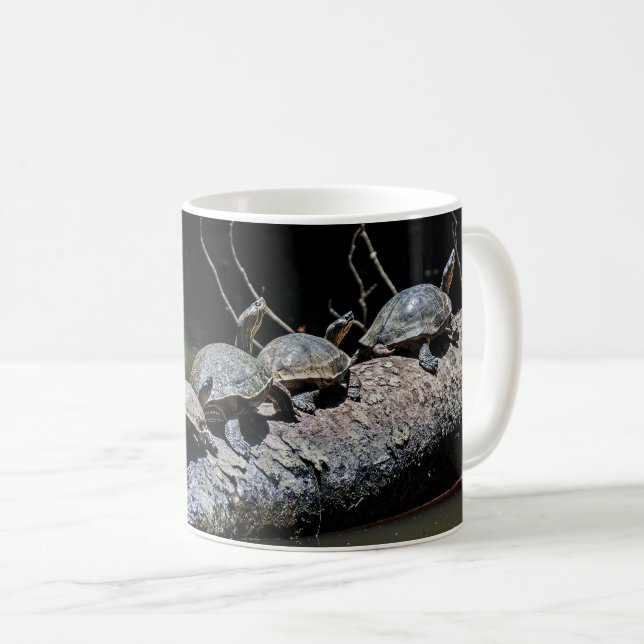 Schildkröten im Tortuguero Nationalpark - Costa Ri Kaffeetasse (VorderseiteRechts)