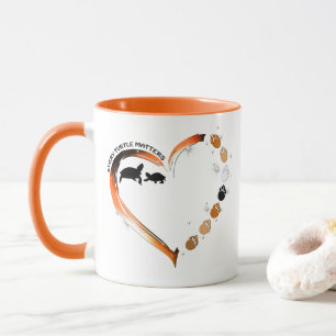 Schildkröten Jede Schildkröte zählt Golden Heart P Tasse