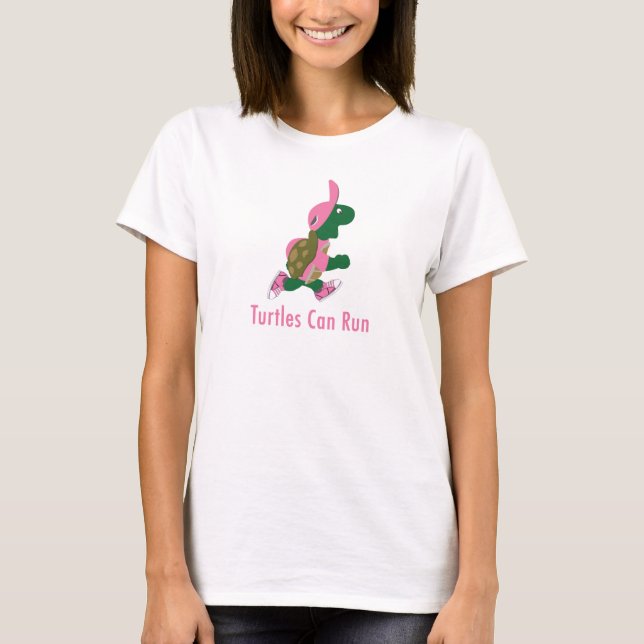 Schildkröten können laufen T-Shirt (Vorderseite)