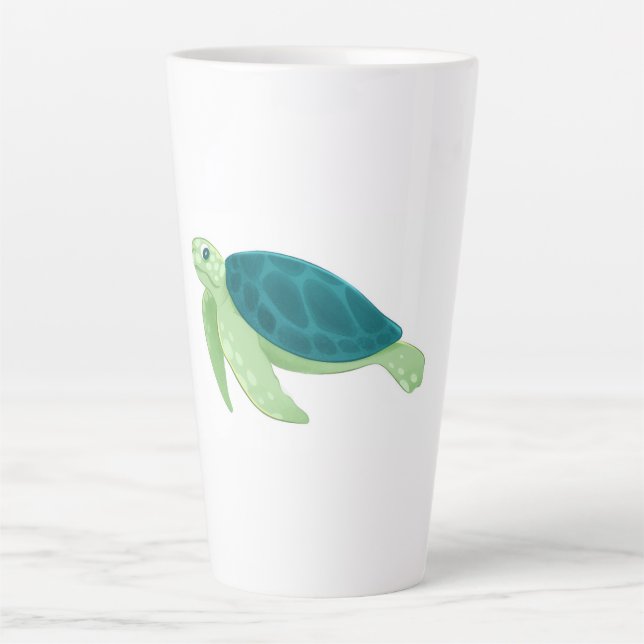 Schildkröten-Latte-Tasse Milchtasse (Vorderseite)