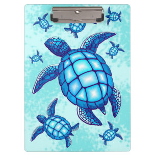 Schildkröten-Meer-Schildkröten Kristallwasser Klemmbrett
