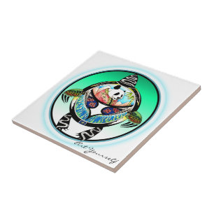 Schildkröten-Panda Fliese