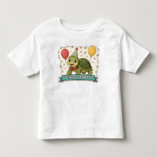 Schildkröten-Party Süße Schildkröte in einer Party Kleinkind T-shirt