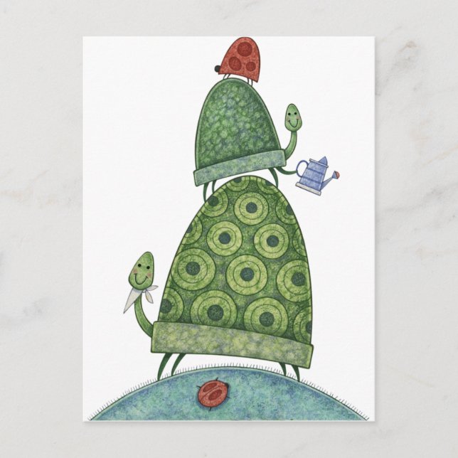 Schildkröten Postkarte (Vorderseite)