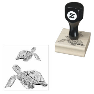 Schildkröten Reptilien   Briefmarke aus Kautschuk Gummistempel