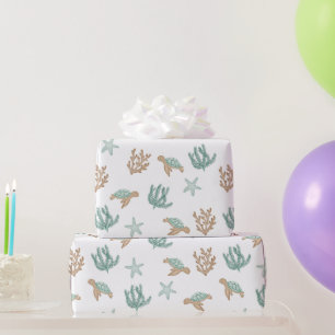 Schildkröten schwimmen geschenkpapier