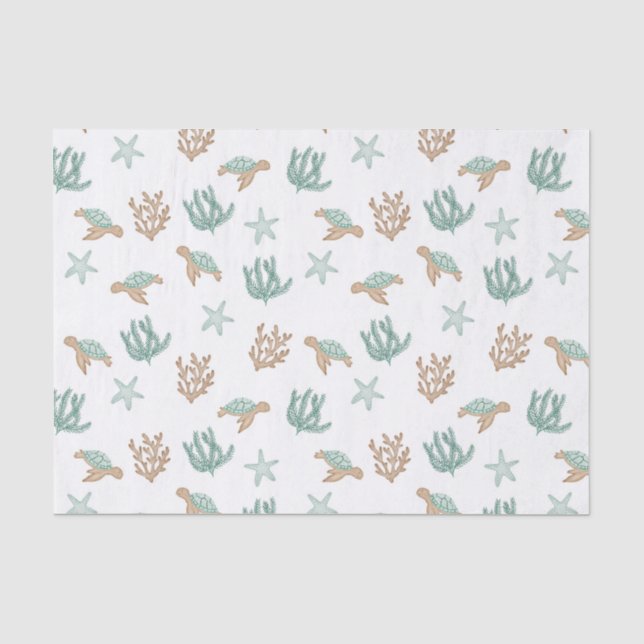 Schildkröten schwimmen seidenpapier (Vorderseite)