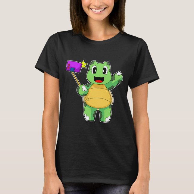 Schildkröten-Smartphone T-Shirt (Vorderseite)