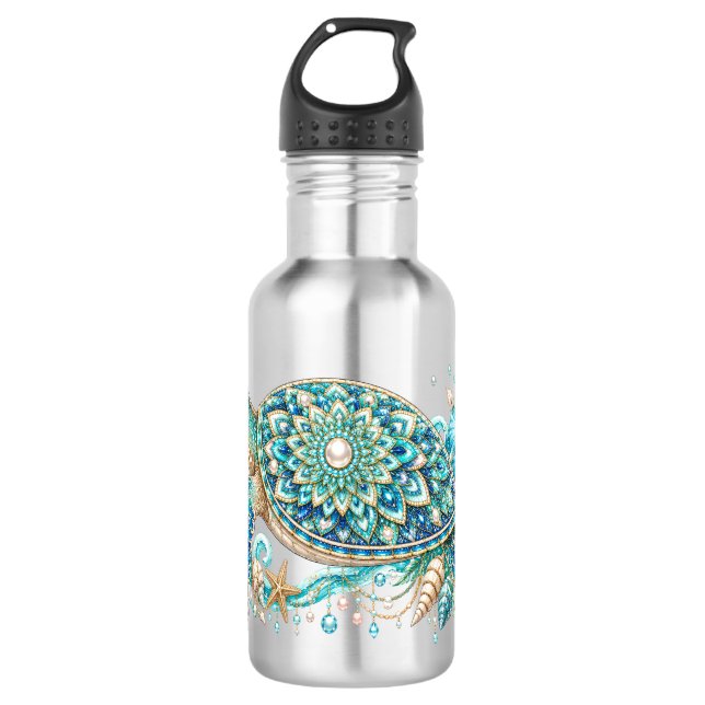 Schildkröten Sommer Edelstahlflasche (Vorderseite)