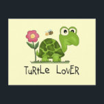 Schildkröten und Geschenke Postkarte<br><div class="desc">Schildkröten-Lover-T - Shirt,  Tasse,  Magnete,  Karten,  Aufkleber,  Mousepads,  Totentaschen und andere Schildkrötenbekleidung und -geschenke,  die Schildkrötenliebhaber sicher Liebe!</div>