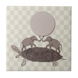 Schildkröten vollständig hinunter Fliese Trivet