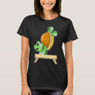 Schildkröten Workout Gymnastik Fitness T-Shirt