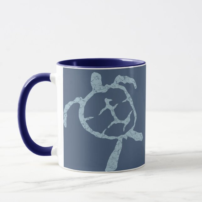Schildkrötenblau Tasse (Links)