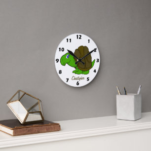 Schildkrötendesign Personalisiert Runde Wanduhr